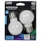Feit Electric Feit Enhance G16.5 E26 (Medium) Filament LED Bulb Daylight 60 Watt Equivalence 2 pk BPGM60950CAFL2R - alternate 1